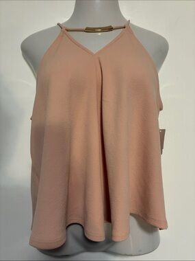 Nordstrom Free Press Pink Hush Y2K Halter Top Women's NWT